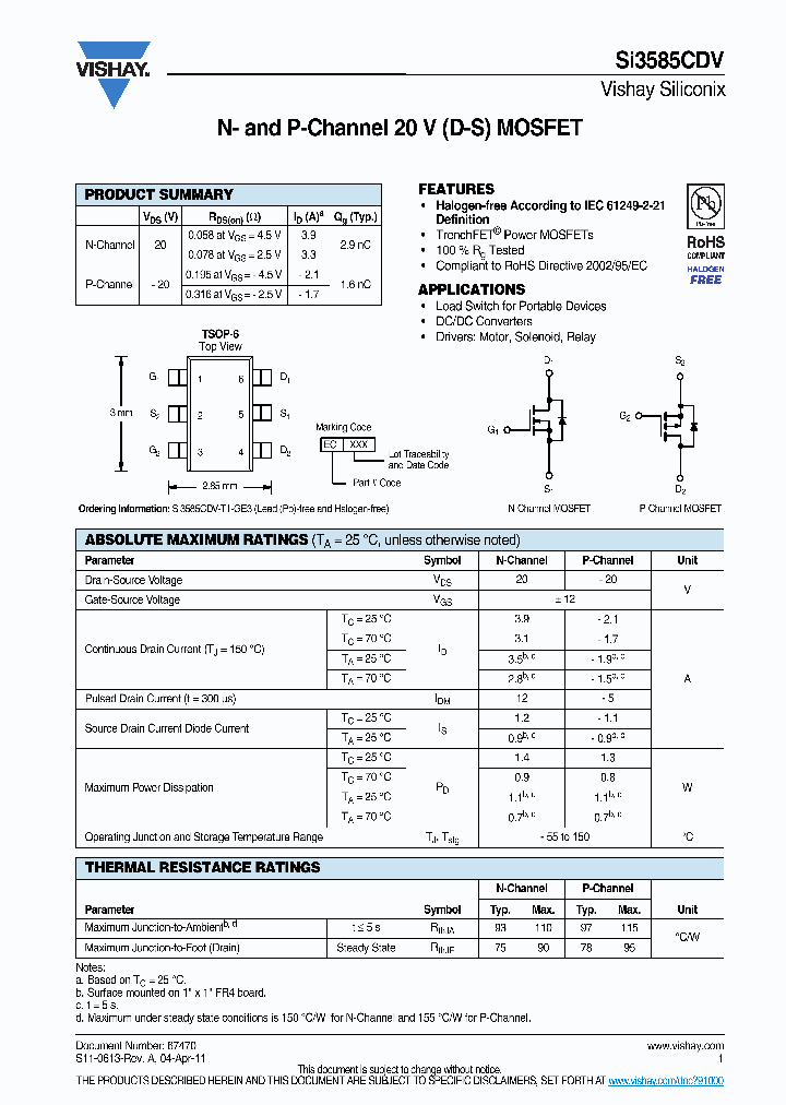 SI3585CDV-T1-GE3_5428967.PDF Datasheet