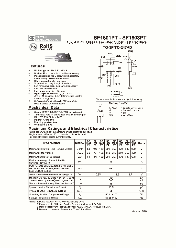 SF1601PT10_5429428.PDF Datasheet