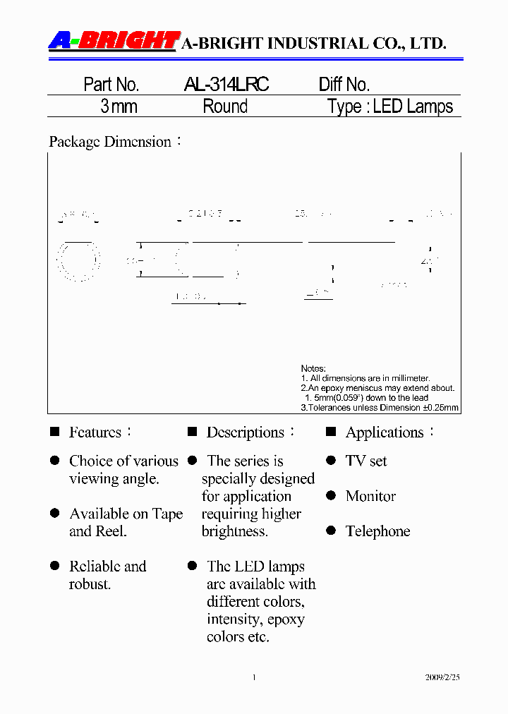 AL-314LRC09_5433735.PDF Datasheet