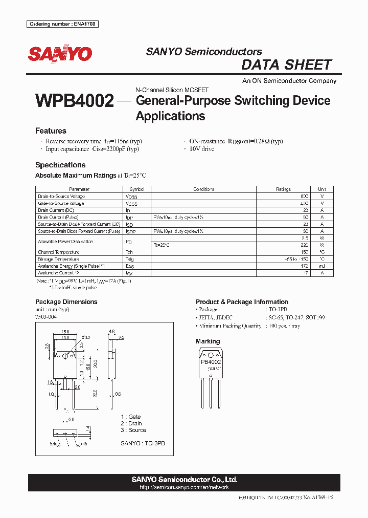 WPB4002_5437080.PDF Datasheet