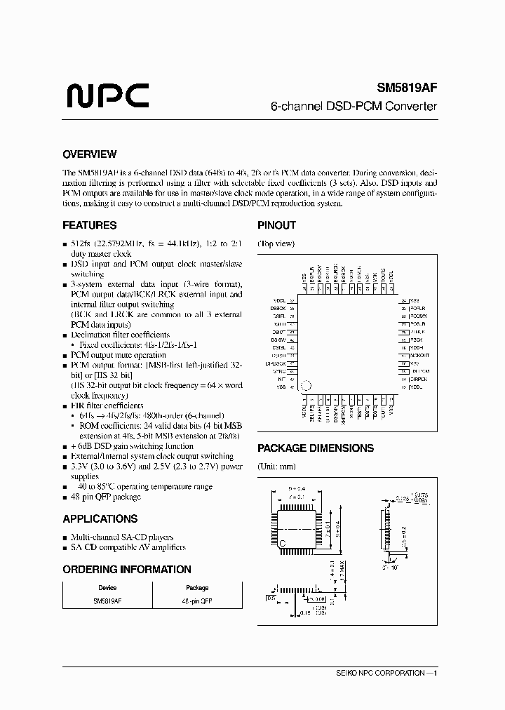 SM5819AF_5442600.PDF Datasheet