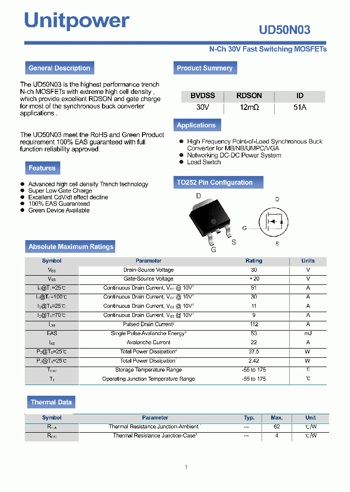 UD50N03_5444455.PDF Datasheet