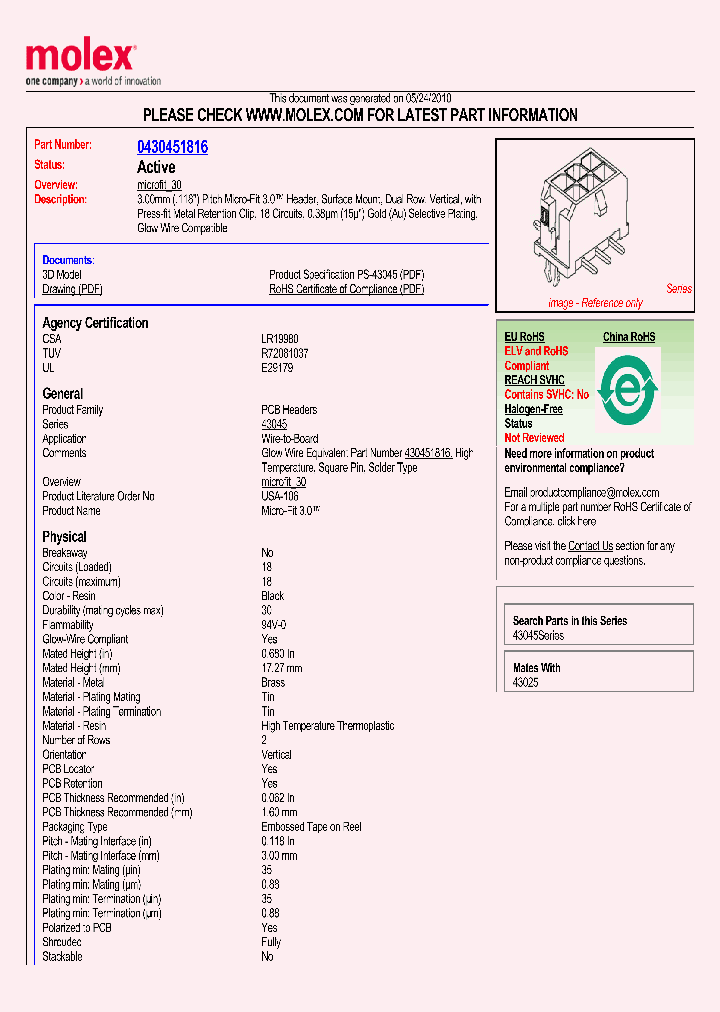 43045-1816_5447542.PDF Datasheet