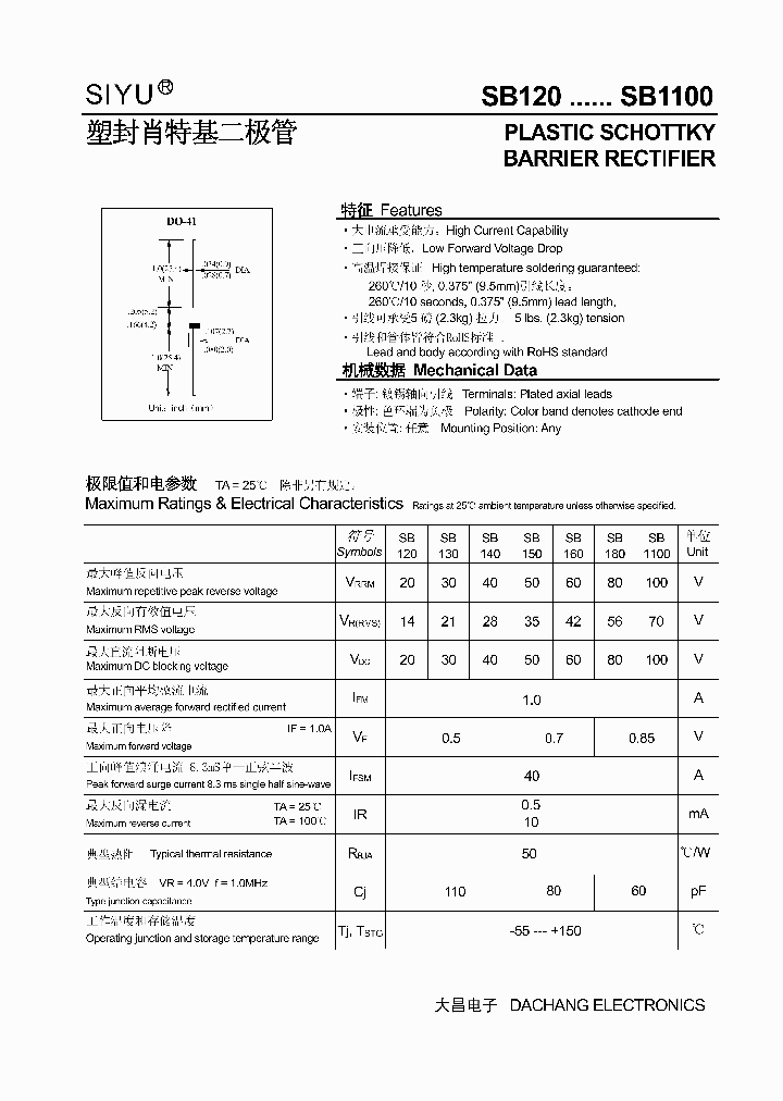 SB1100_5457071.PDF Datasheet Download --- IC-ON-LINE