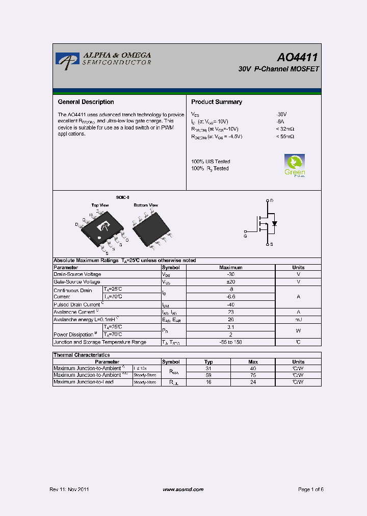 AO4411_5460262.PDF Datasheet