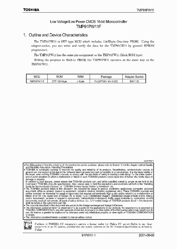 TMP91PW11F_5470648.PDF Datasheet