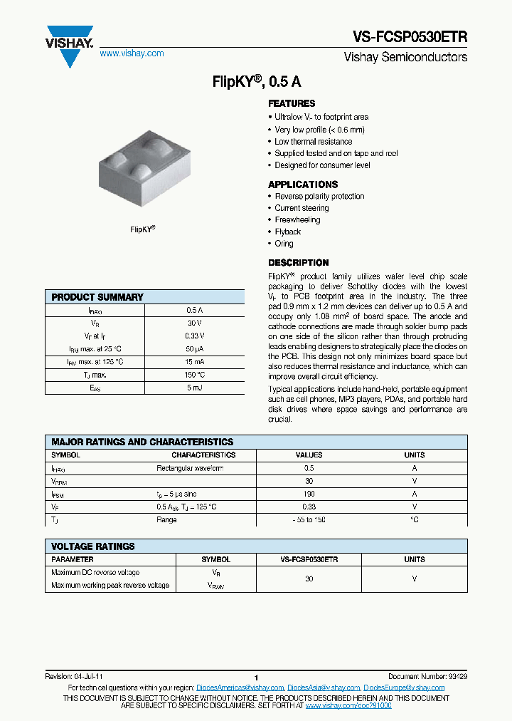 FCSP0530ETR_5472013.PDF Datasheet