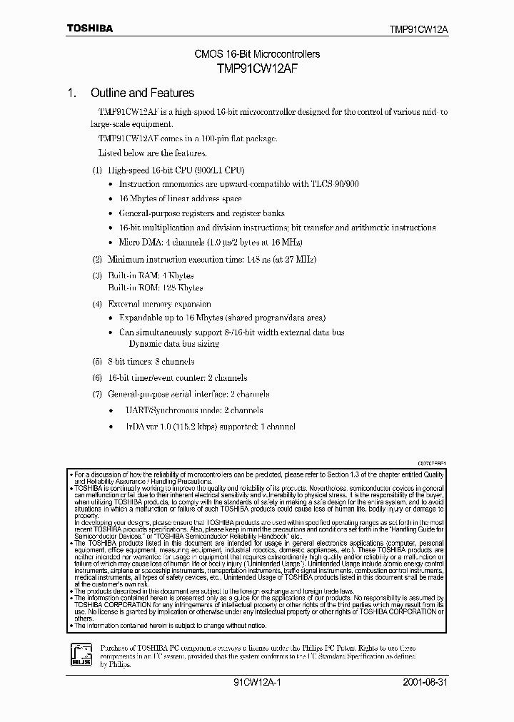 TMP91CW12AF_5491025.PDF Datasheet