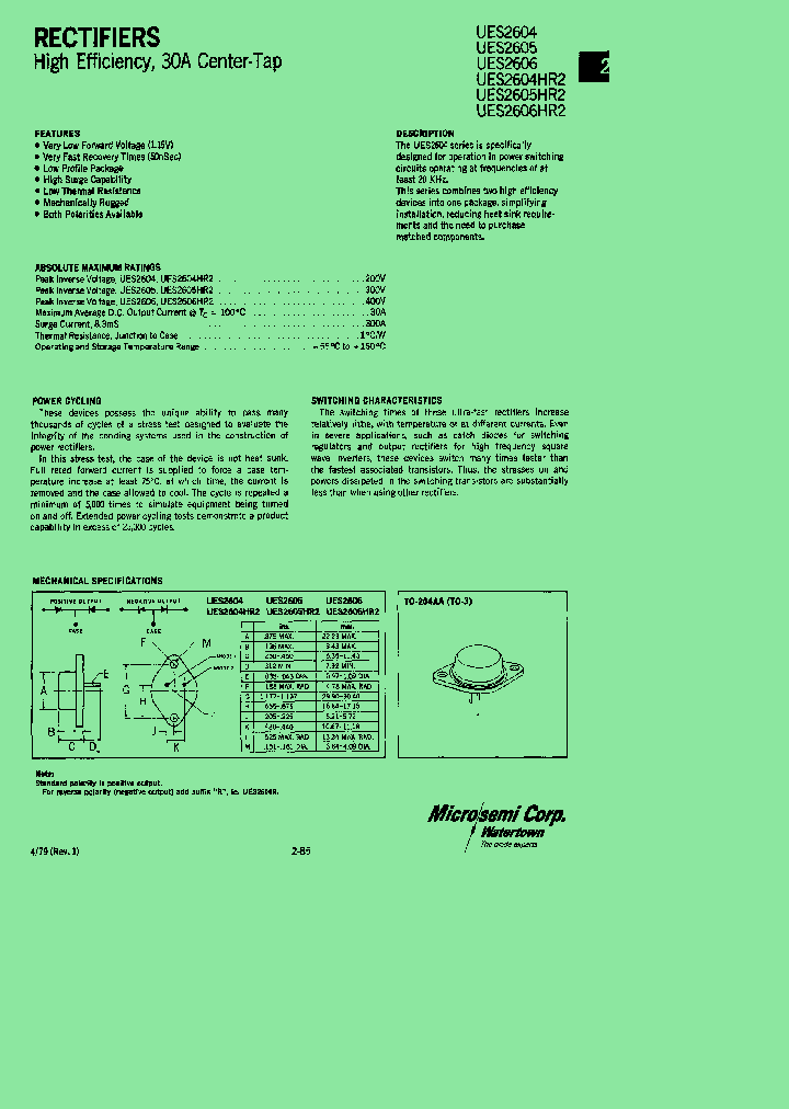 UES2605HR2_5518398.PDF Datasheet