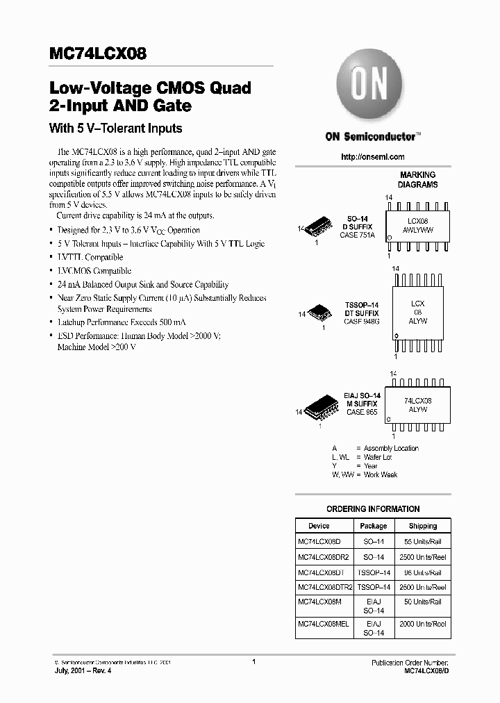 MC74LCX08-D_5524316.PDF Datasheet