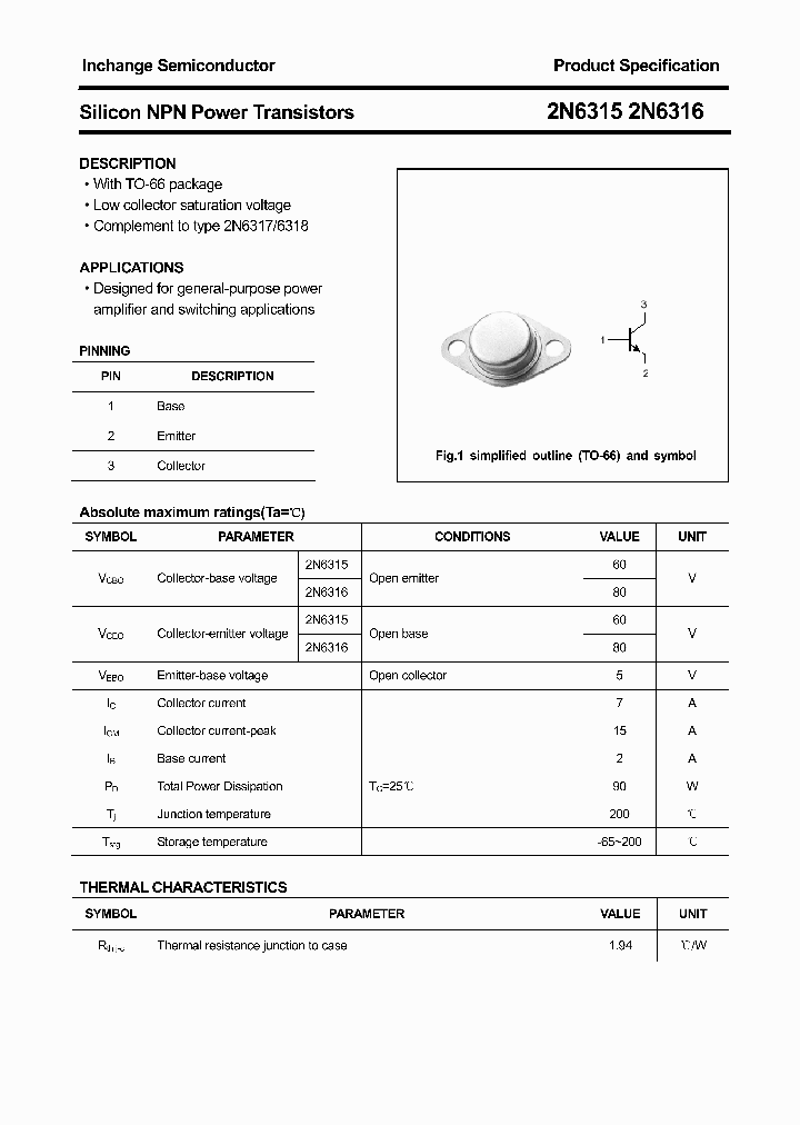 2N6315_5528870.PDF Datasheet