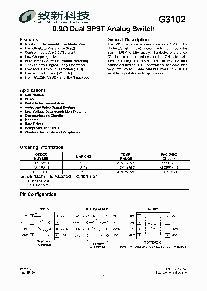 G3102_5532353.PDF Datasheet Download --- IC-ON-LINE