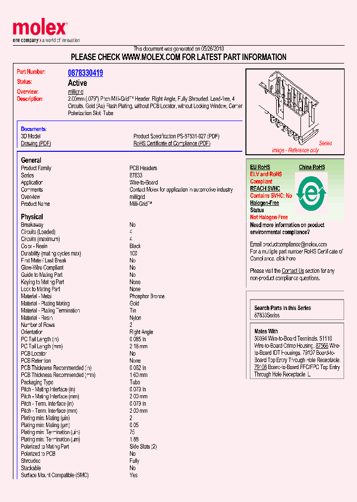 87833-0419_5539077.PDF Datasheet