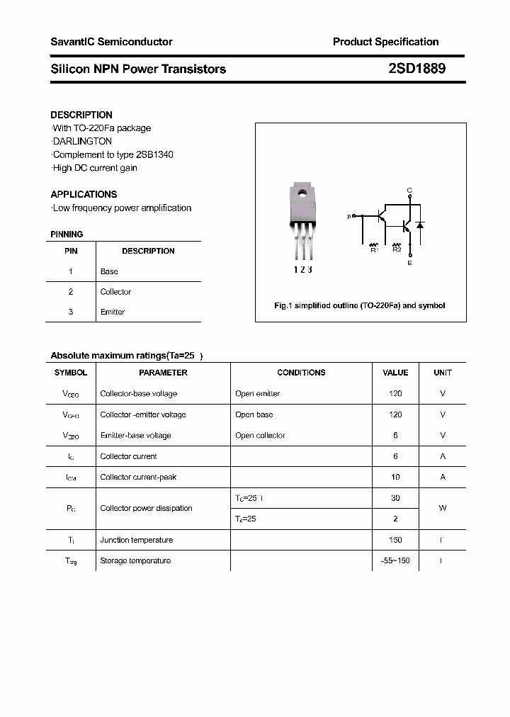 2SD1889_5546801.PDF Datasheet