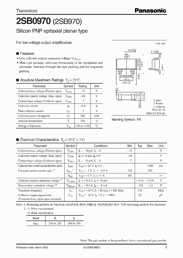 2SB970_5549473.PDF Datasheet