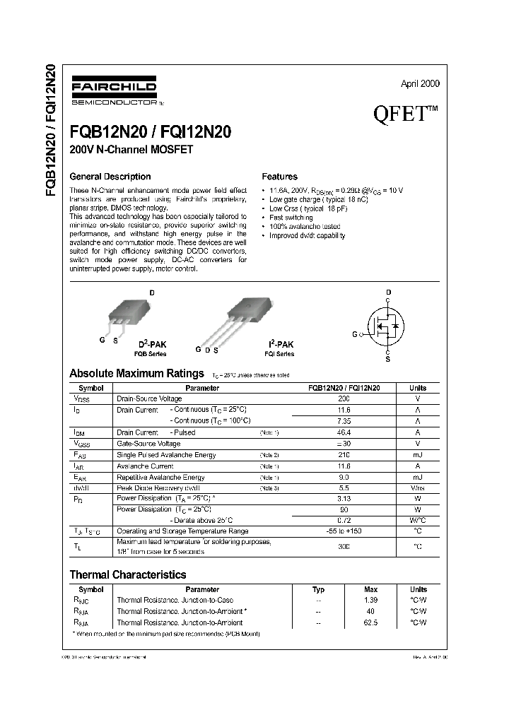 FQI12N20_5563258.PDF Datasheet