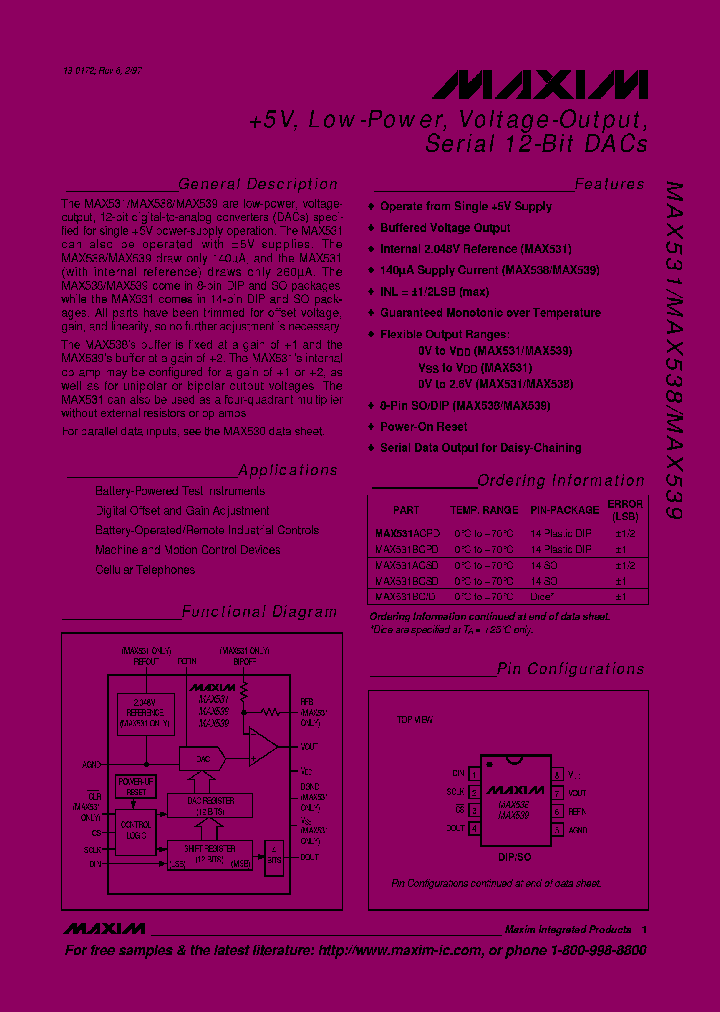 MAX531BCSDT_5564489.PDF Datasheet Download