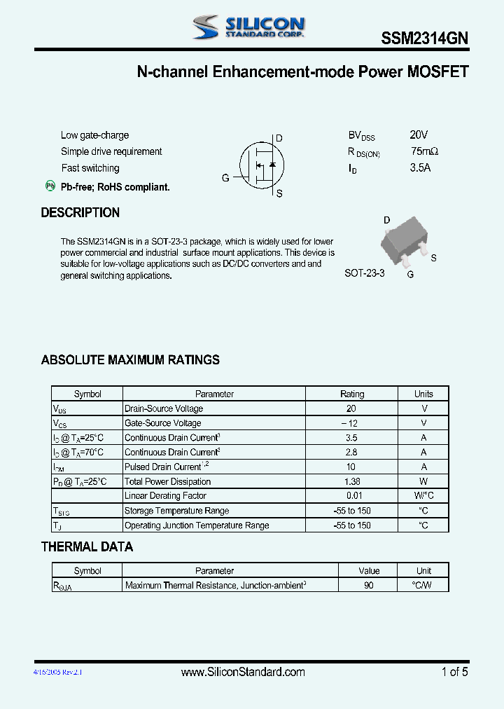 SSM2314GN_5578076.PDF Datasheet