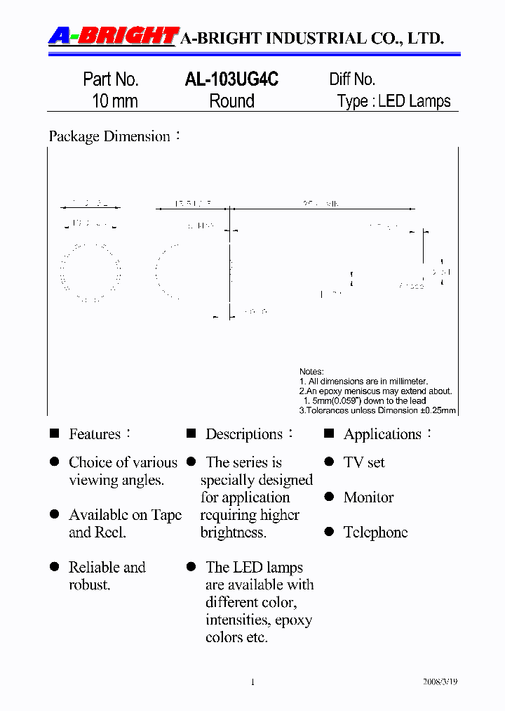 AL-103UG4C_5602827.PDF Datasheet