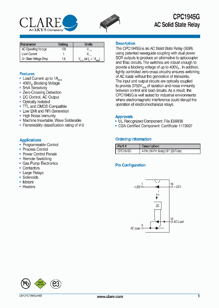 CPC1945G11_5602955.PDF Datasheet