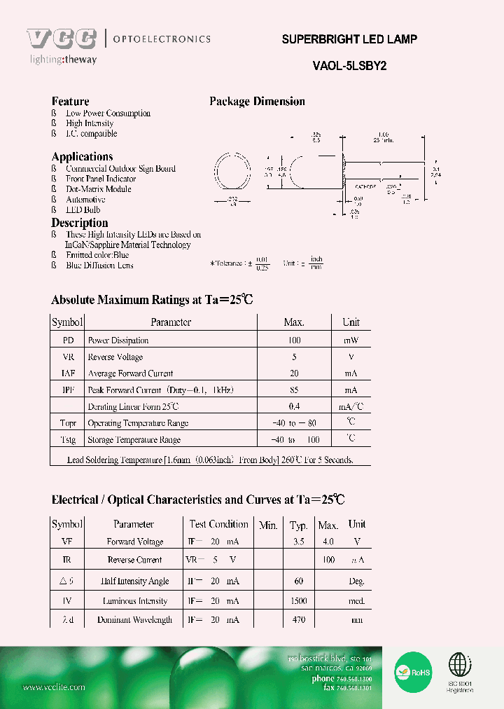 VAOL-5LSBY2_5613447.PDF Datasheet