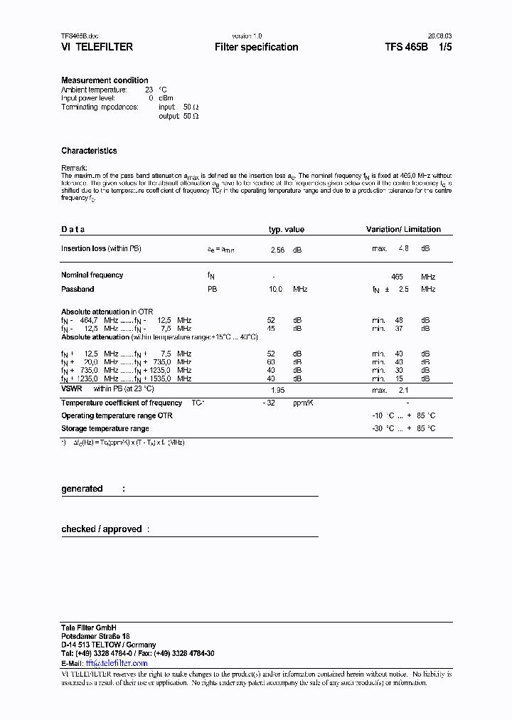 TFS465B_5613708.PDF Datasheet