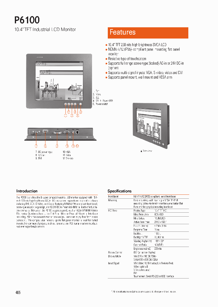 P6100_5610241.PDF Datasheet Download --- IC-ON-LINE