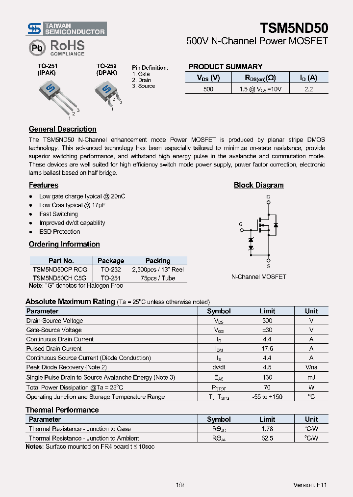 TSM5ND5011_5609460.PDF Datasheet