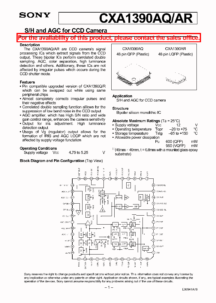 CXA1390AQAR_5624817.PDF Datasheet