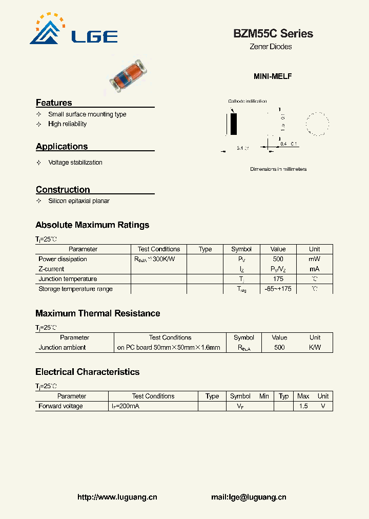 BZM55C2V2_5630908.PDF Datasheet