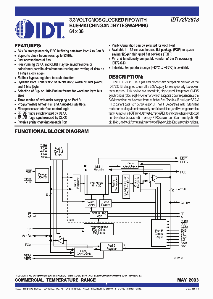 IDT72V3613L12PQF_5643482.PDF Datasheet