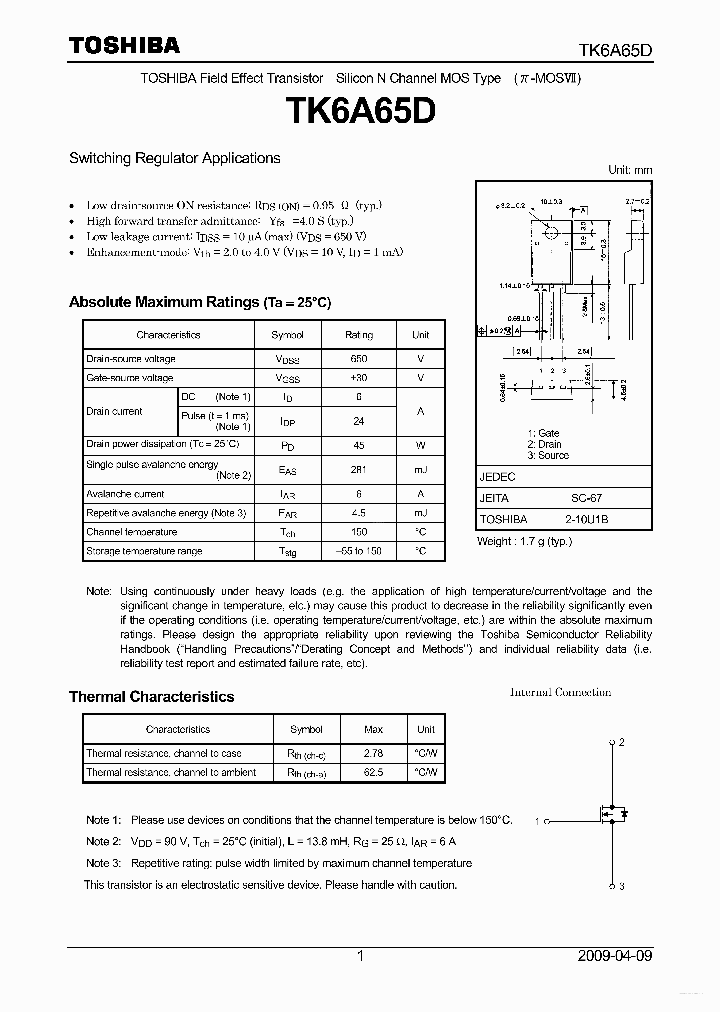 K6A65D_5644000.PDF Datasheet Download --- IC-ON-LINE