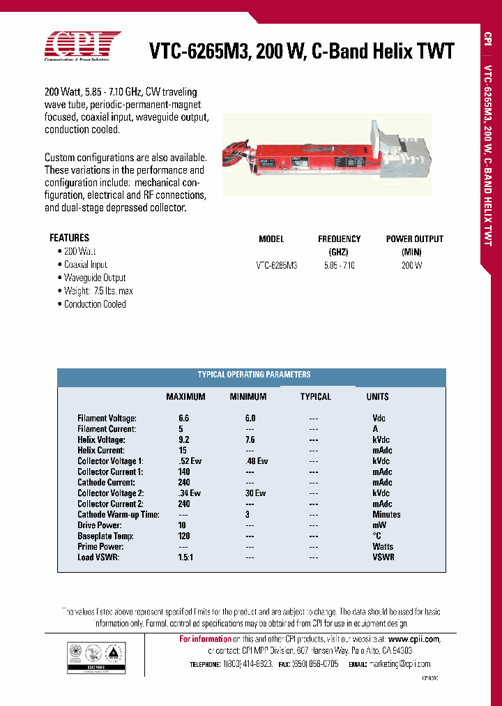 VTC-6265M3_5645667.PDF Datasheet