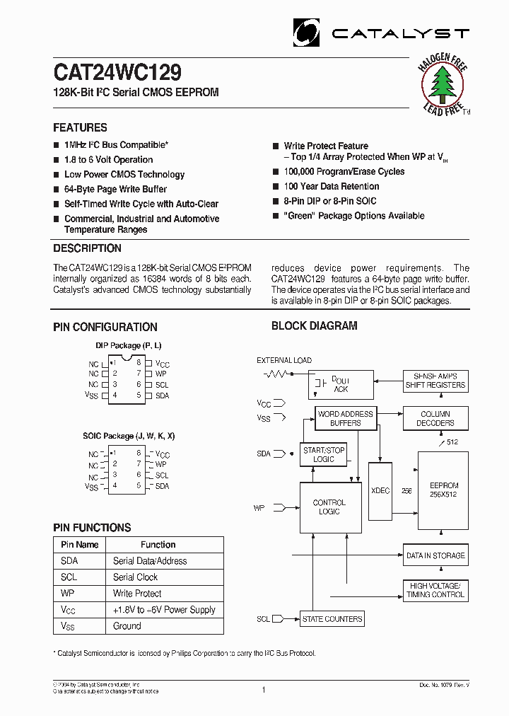 CAT24WC129_5654971.PDF Datasheet