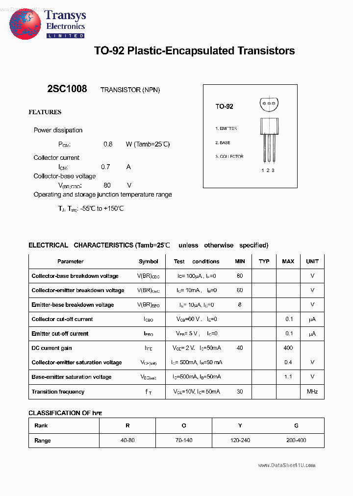 C1008_5658471.PDF Datasheet Download --- IC-ON-LINE