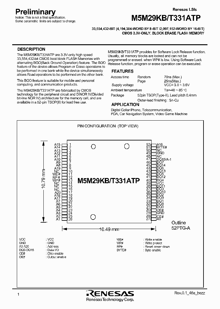 M5M29KB331ATP_5661475.PDF Datasheet