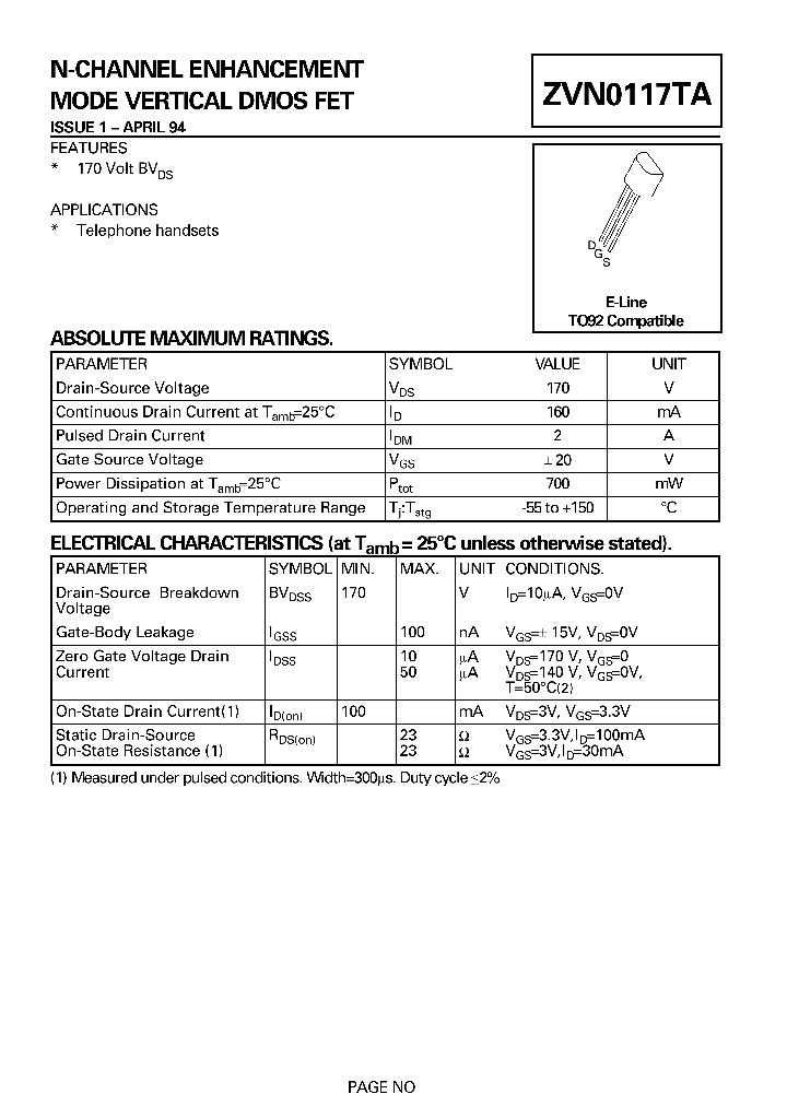 ZVN0117_5665202.PDF Datasheet