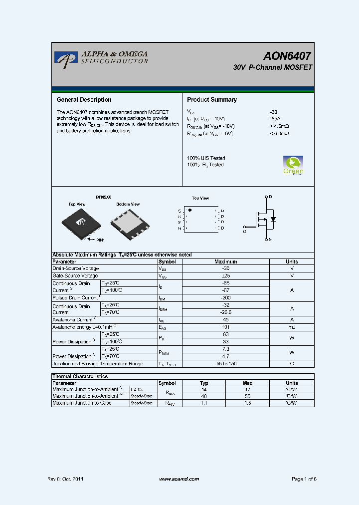 AON6407_5676976.PDF Datasheet