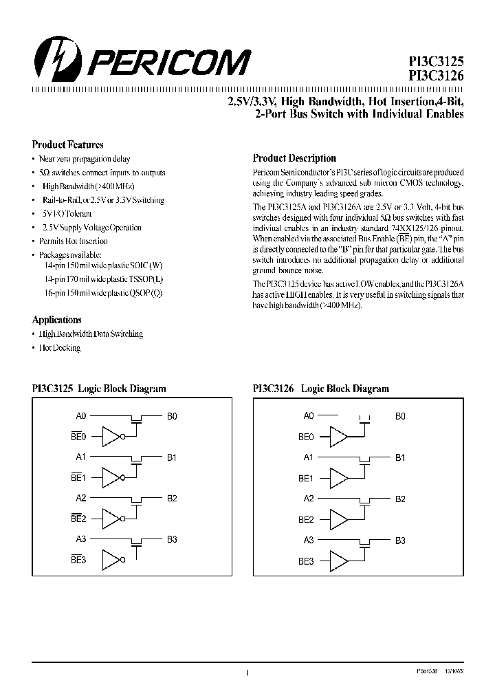 PI3C3126_5679094.PDF Datasheet