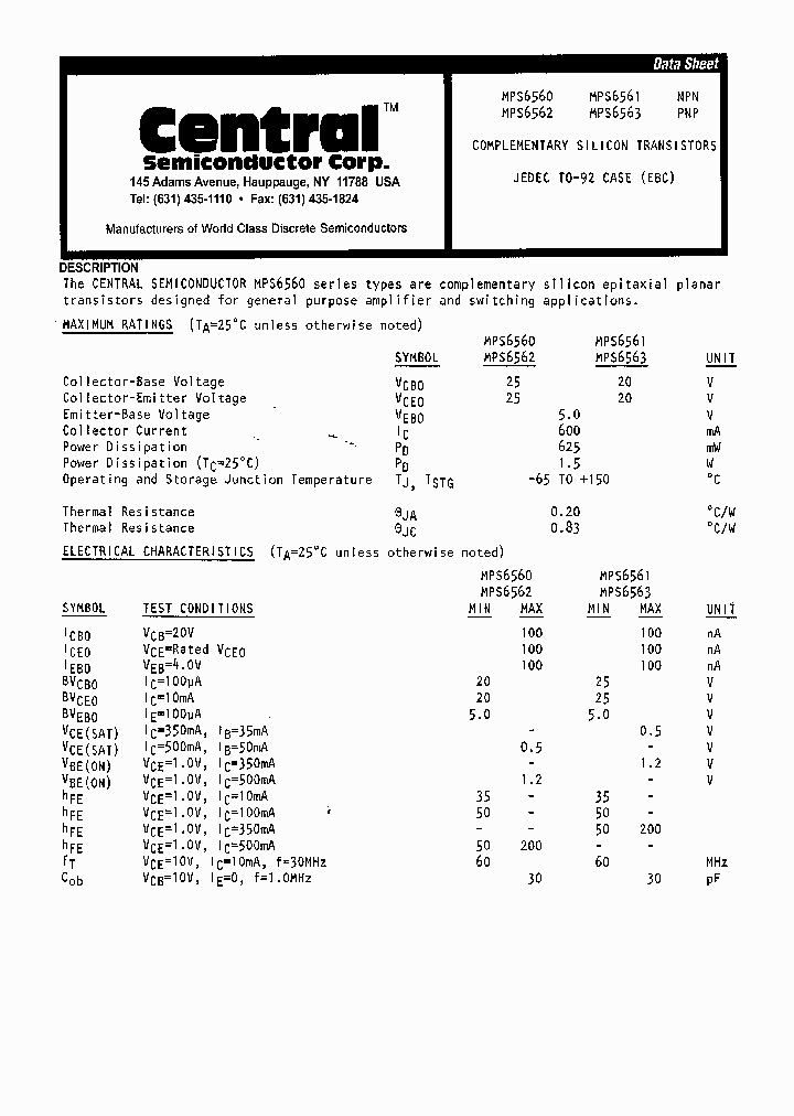 MPS6560_5681187.PDF Datasheet