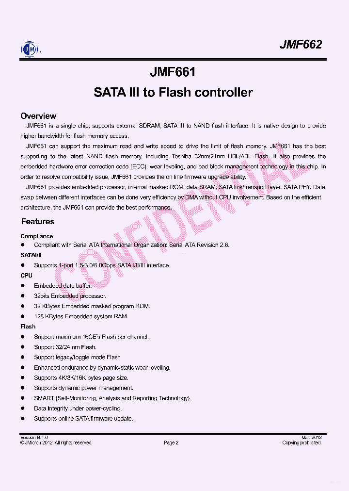 JMF661_5703953.PDF Datasheet Download --- IC-ON-LINE