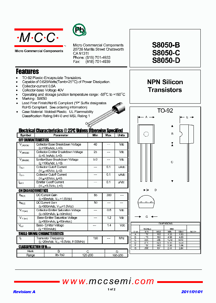 S8050-C_5715878.PDF Datasheet