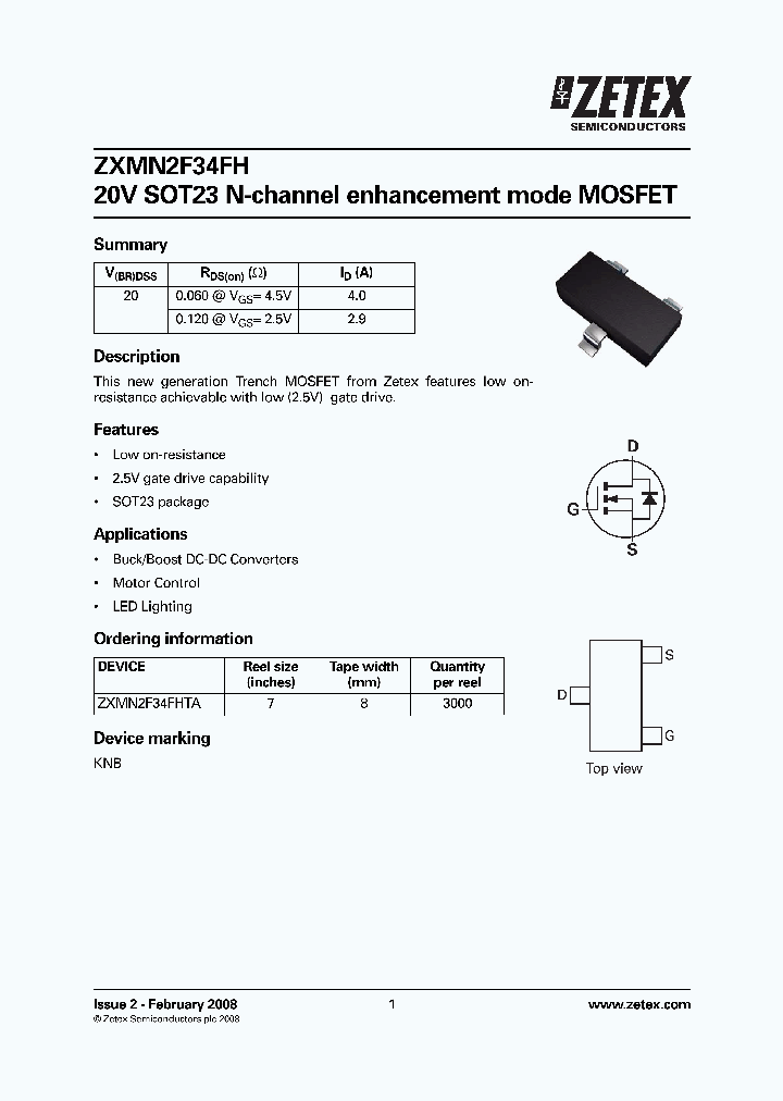 ZXMN2F34FHTA_5717745.PDF Datasheet