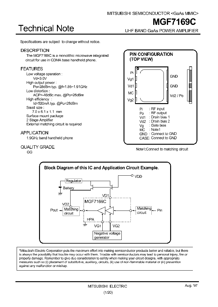 MGF7169C_5719702.PDF Datasheet