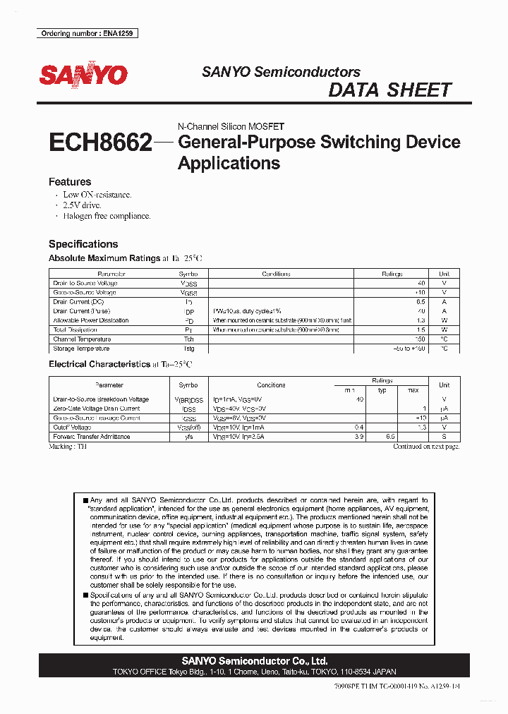 ECH8662_5726417.PDF Datasheet