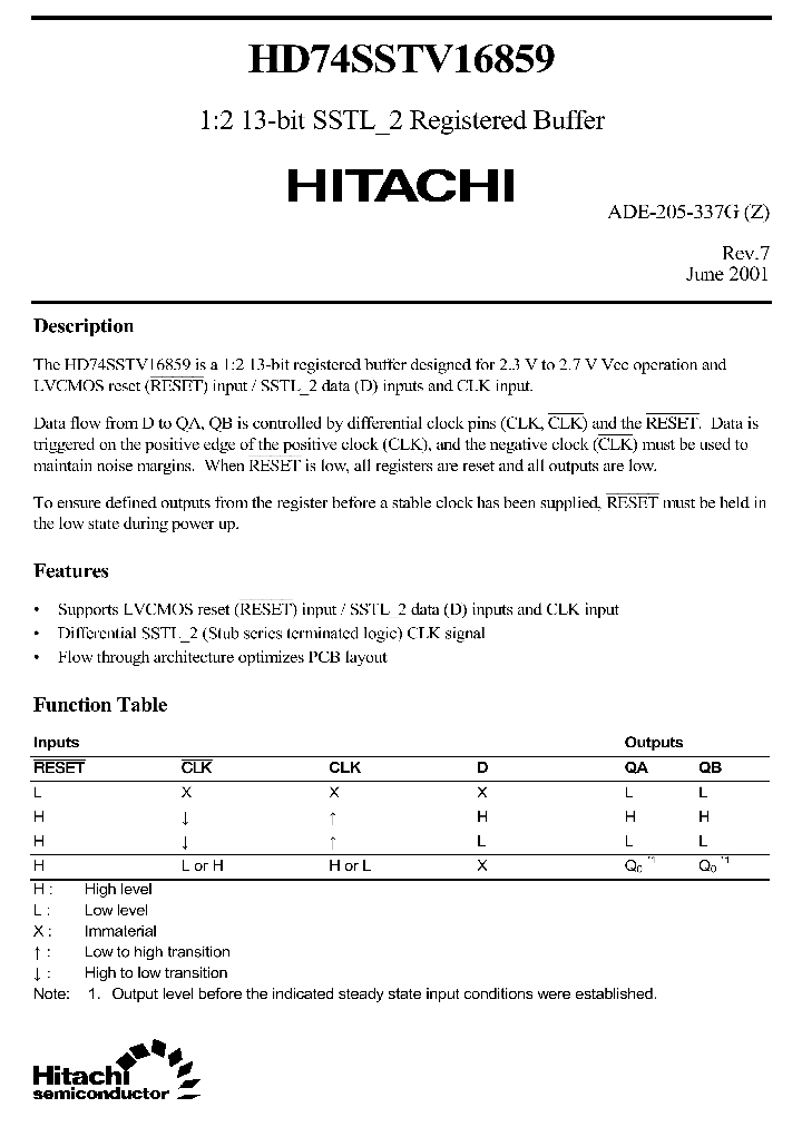 HD74SSTV16859_5728505.PDF Datasheet