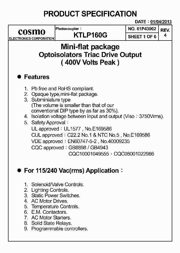 KTLP160G_5735593.PDF Datasheet