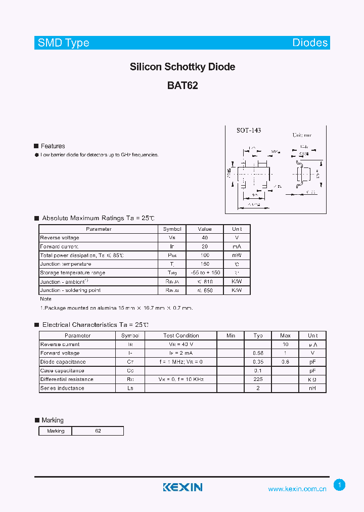 BAT62_5753257.PDF Datasheet