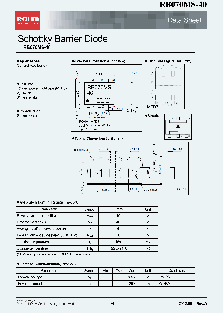 RB070MS-40_5780586.PDF Datasheet