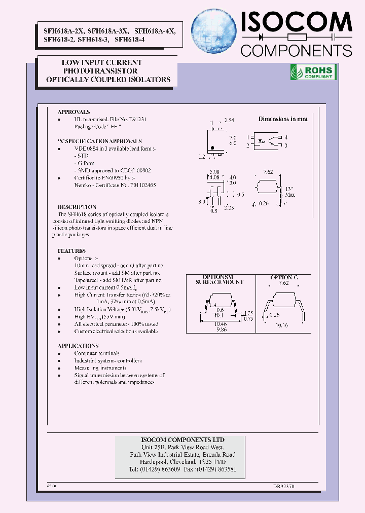 SFH618A-3X_5800210.PDF Datasheet
